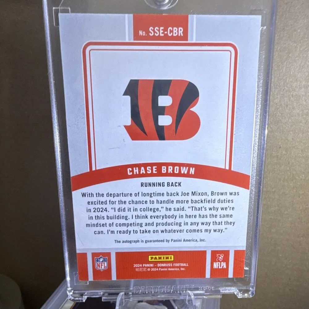 2024 Panini Donruss Signature Series Chase Brown Auto Bengals #SSE-CBR